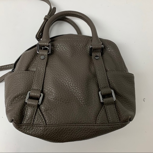 A\X Armani Exchange Gray faux leather satchel bag - Picture 9 of 11